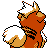 #058 Growlithe sprite Posterior