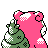 #080 Slowbro sprite Posterior