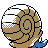 #138 Omanyte sprite Posterior