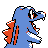 #158 Totodile sprite Posterior