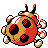 #165 Ledyba sprite Posterior