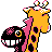 #203 Girafarig sprite Posterior