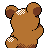 #216 Teddiursa sprite Posterior
