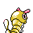 #010 Caterpie sprite Posterior Shiny