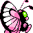 #012 Butterfree sprite Posterior Shiny