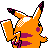 #025 Pikachu sprite Posterior Shiny
