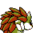 #028 Sandslash sprite Posterior Shiny