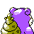 #080 Slowbro sprite Posterior Shiny