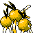#085 Dodrio sprite Posterior Shiny