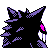 #094 Gengar sprite Posterior Shiny