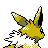 #135 Jolteon sprite Posterior Shiny