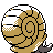 #138 Omanyte sprite Posterior Shiny