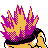 #155 Cyndaquil sprite Posterior Shiny