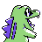 #158 Totodile sprite Posterior Shiny