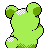 #216 Teddiursa sprite Posterior Shiny