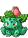 #002 Ivysaur sprite Esmeralda