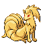 #038 Ninetales sprite Esmeralda