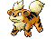 #058 Growlithe sprite Esmeralda