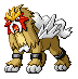 #244 Entei sprite Esmeralda