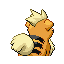 #058 Growlithe sprite Posterior