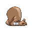 #106 Hitmonlee sprite Posterior