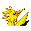 #145 Zapdos sprite Posterior