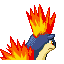 #156 Quilava sprite Posterior