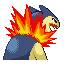 #157 Typhlosion sprite Posterior