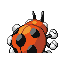 #165 Ledyba sprite Posterior