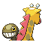 #203 Girafarig sprite Posterior