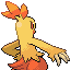 #256 Combusken sprite Posterior