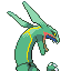 #384 Rayquaza sprite Posterior