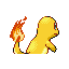 #004 Charmander sprite Posterior Shiny