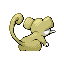 #019 Rattata sprite Posterior Shiny