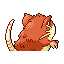 #020 Raticate sprite Posterior Shiny