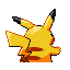 #025 Pikachu sprite Posterior Shiny