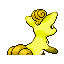 #037 Vulpix sprite Posterior Shiny