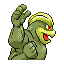 #068 Machamp sprite Posterior Shiny