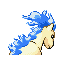 #077 Ponyta sprite Posterior Shiny