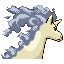 #078 Rapidash sprite Posterior Shiny