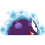 #092 Gastly sprite Posterior Shiny