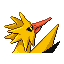 #145 Zapdos sprite Posterior Shiny