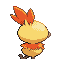 #255 Torchic sprite Posterior Shiny
