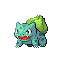 #001 Bulbasaur sprite Rojo Fuego / Verde Hoja