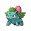 #002 Ivysaur sprite Rojo Fuego / Verde Hoja