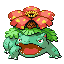 #003 Venusaur sprite Rojo Fuego / Verde Hoja