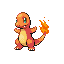 #004 Charmander sprite Rojo Fuego / Verde Hoja