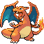 #006 Charizard sprite Rojo Fuego / Verde Hoja