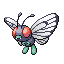 #012 Butterfree sprite Rojo Fuego / Verde Hoja