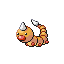 #013 Weedle sprite Rojo Fuego / Verde Hoja
